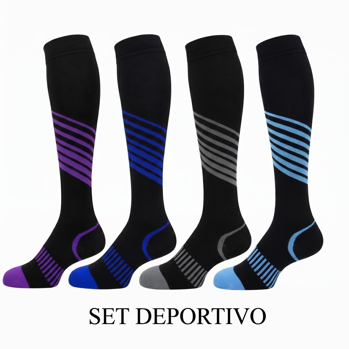 Set x 4 Pares de Medias de compresión 20-30