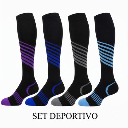 Set x 4 Pares de Medias de compresión 20-30