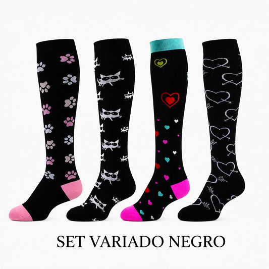 Set x 4 Pares de Medias de compresión 20-30