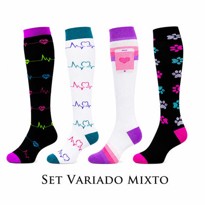 Set x 4 Pares de Medias de compresión 20-30